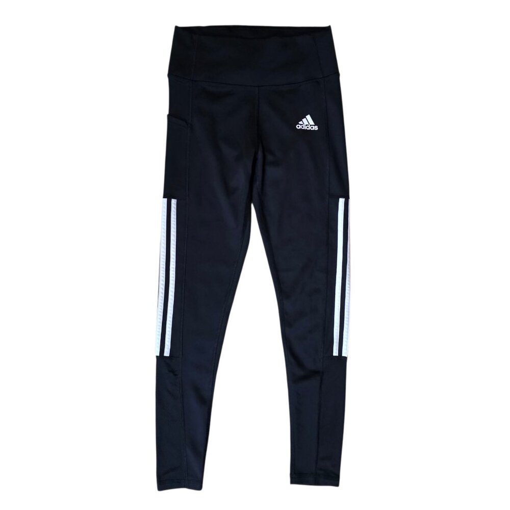 Adidas Leggings Lightweight High Rise Primegreen Aeroready Womens Size S Black - Picture 1 of 9